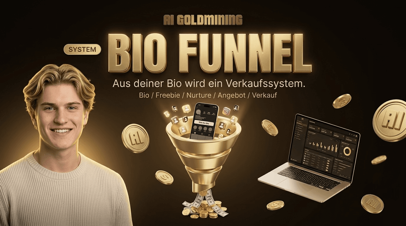 Cover für Bio Funnel System – Von der Bio zum Verkauf